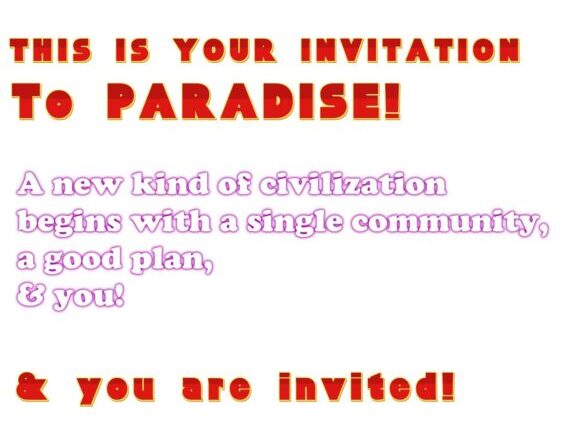 Header for your invitation to paradise book