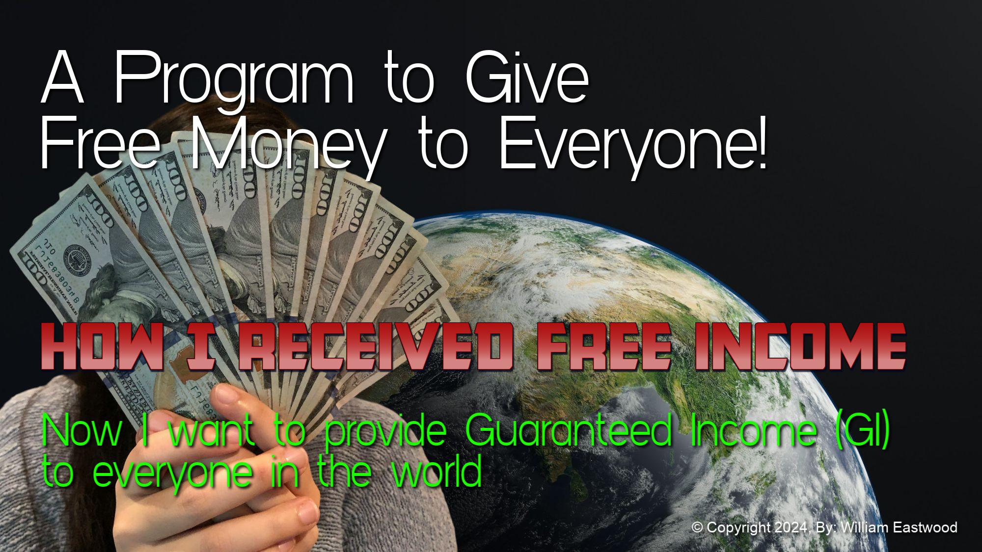 International Guaranteed Income for Everyone Earth Network